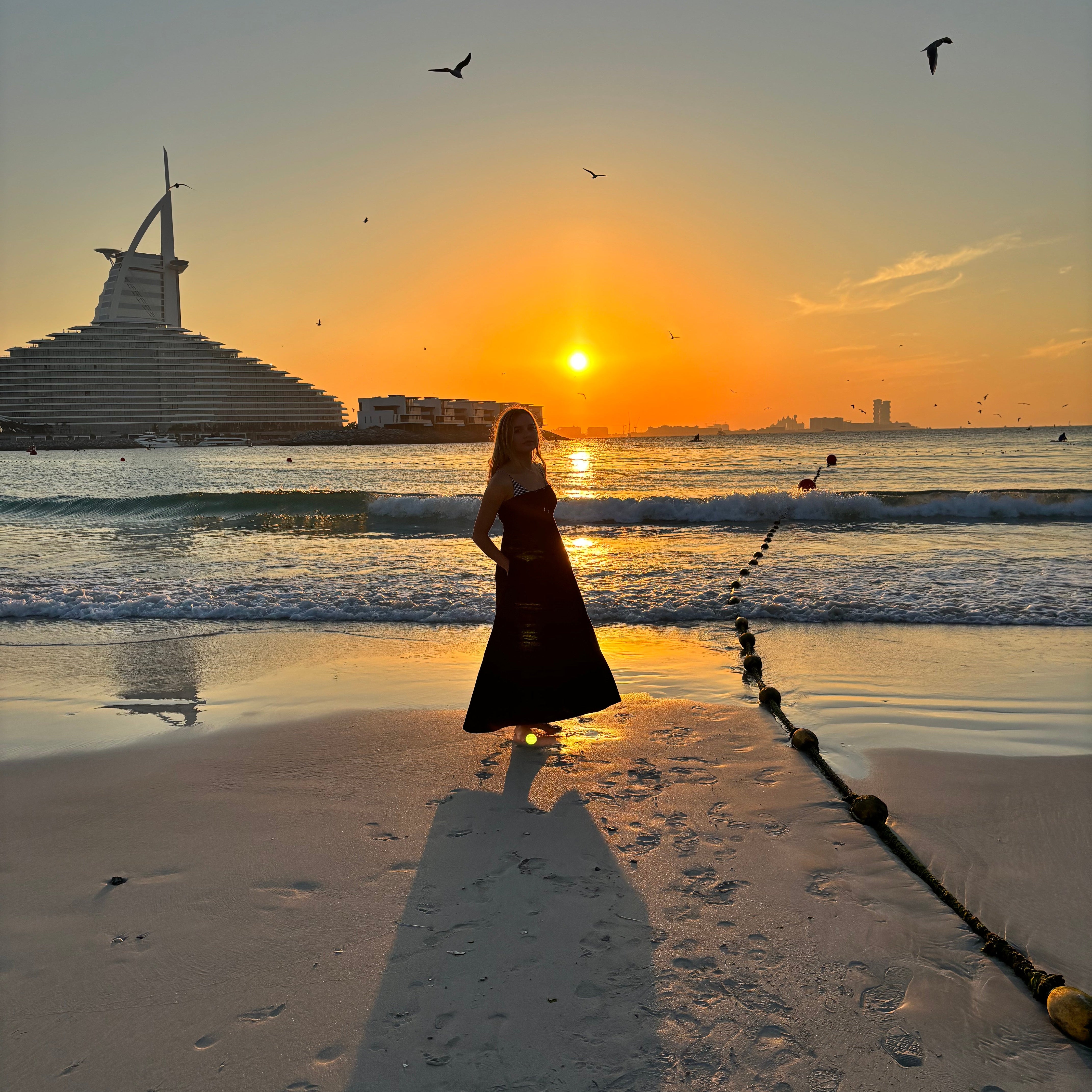 Luxury long towel dress, quick-drying, lightweight, and perfect for yachting, maternity comfort, and post-swim or beach relaxation.